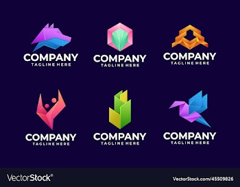 3d logo geometric shape