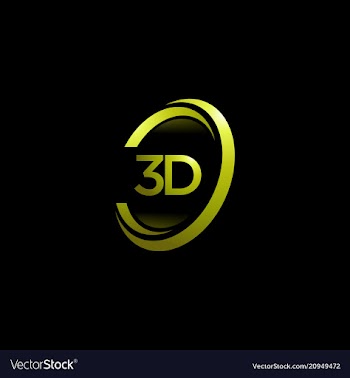3d logo vector image