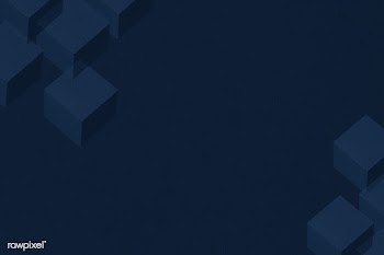 3D midnight blue paper craft cubic patterned background | Free  illustration - 2350984