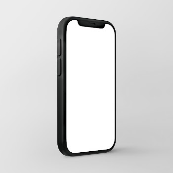 3D mobile phone screen, blank | Free Photo - rawpixel