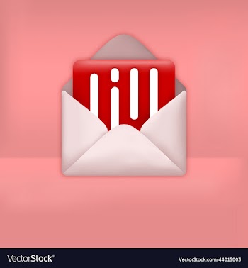 3d notification message bubbles on pink