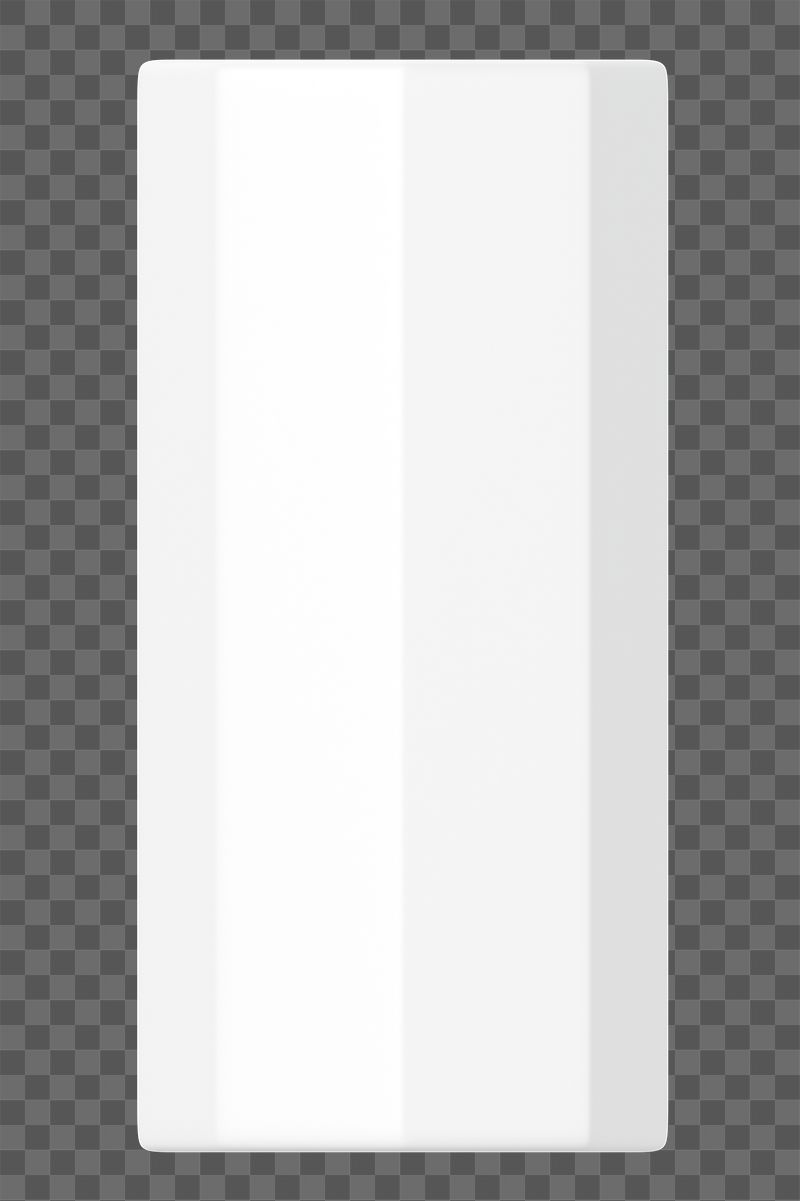 3D octagonal prism png, white | Free PNG - rawpixel
