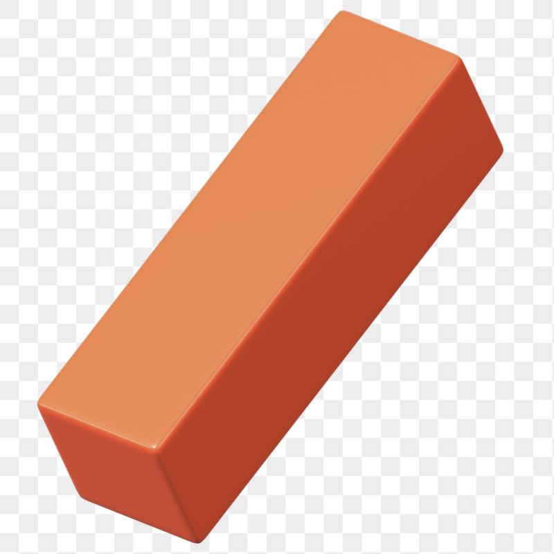 3D orange cuboid png, geometric | Free PNG - rawpixel