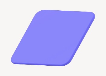 3D parallelogram shape, purple geometric | Free Photo - rawpixel