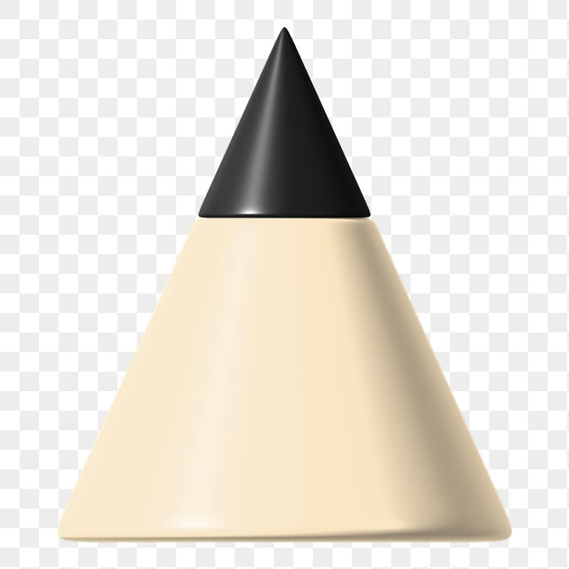 3D pencil head png, geometric | Free PNG - rawpixel