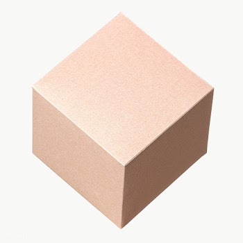 3D pink cubic shaped paper craft design element | Free  transparent png - 2341106