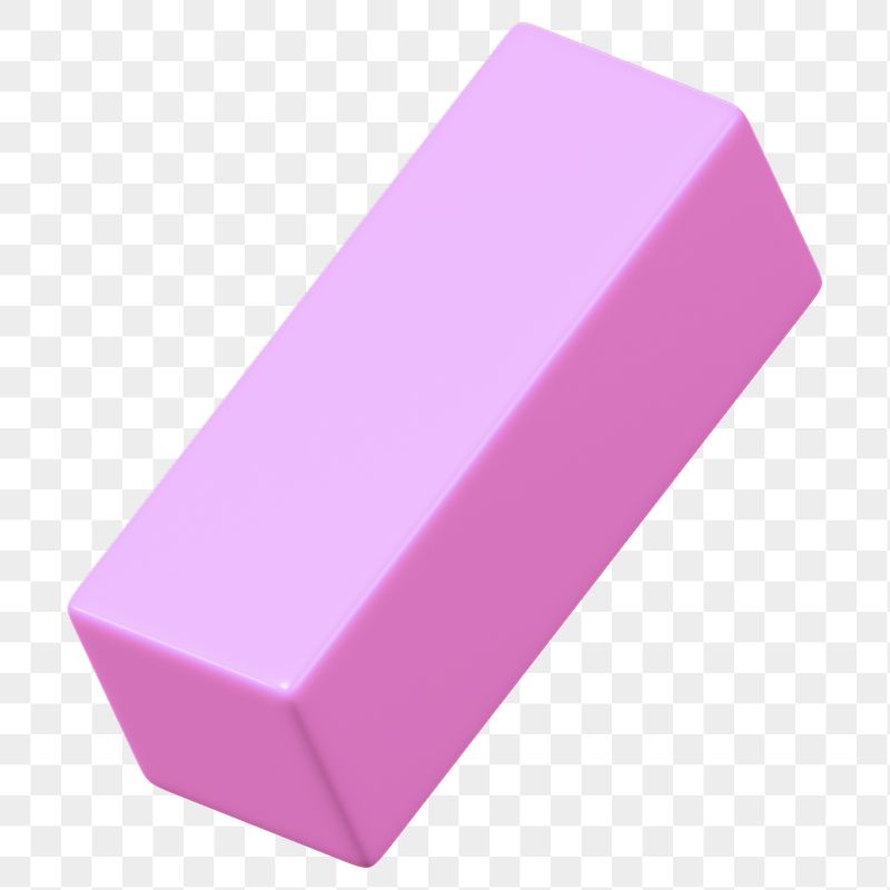 3D pink cuboid png, geometric | Free PNG - rawpixel