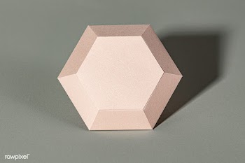 3D pink diamond shaped paper craft on a gray background | Free  photo - 2338750