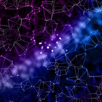 3d plexus background with connecting lines and dots Free Photo