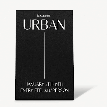 3D poster sign mockup, realistic | Free PSD Mockup - rawpixel