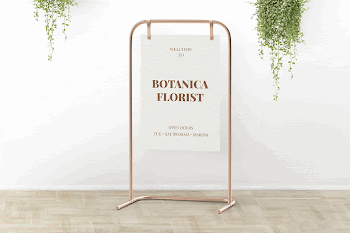 3D poster stand sign mockup | Free PSD Mockup - rawpixel