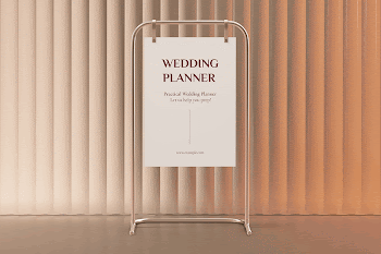 3D poster stand sign mockup | Free PSD Mockup - rawpixel