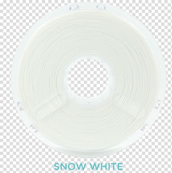 3D printing filament Polylactic acid Acrylonitrile butadiene styrene Glass transition, snowhite transparent background PNG clipart
