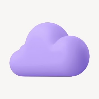 3D purple cloud, weather graphic | Free Photo - rawpixel
