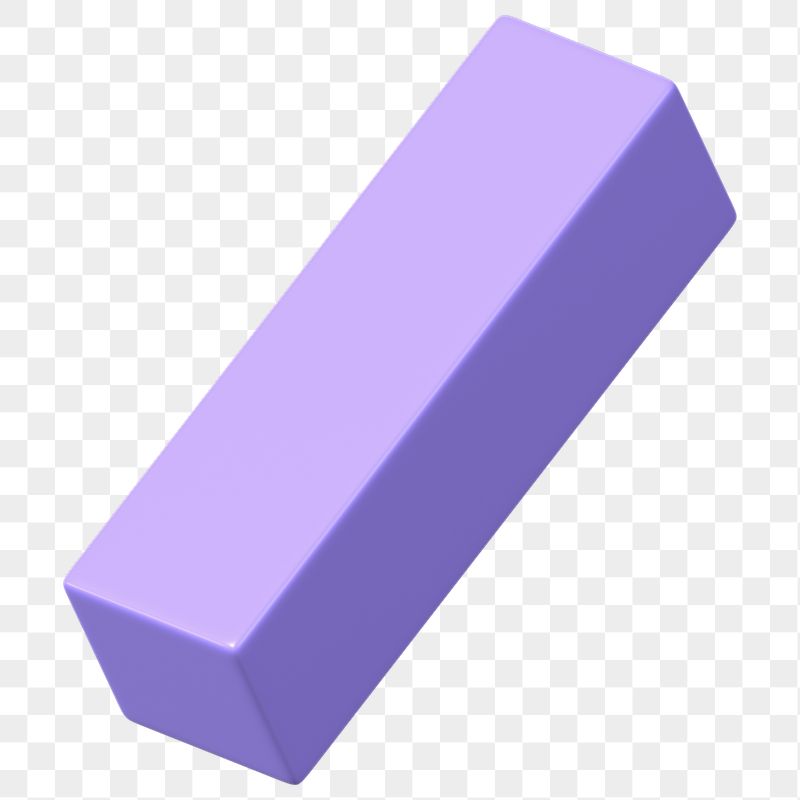 3D purple cuboid png, geometric | Free PNG - rawpixel