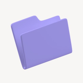 3D purple folder, technology graphic | Free Photo - rawpixel