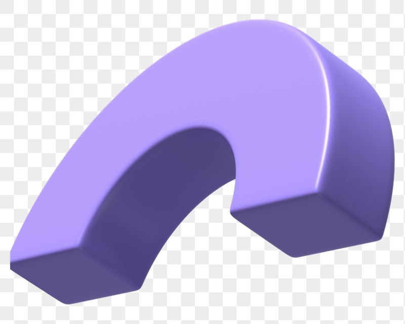 3D purple half torus clip | Free PNG - rawpixel