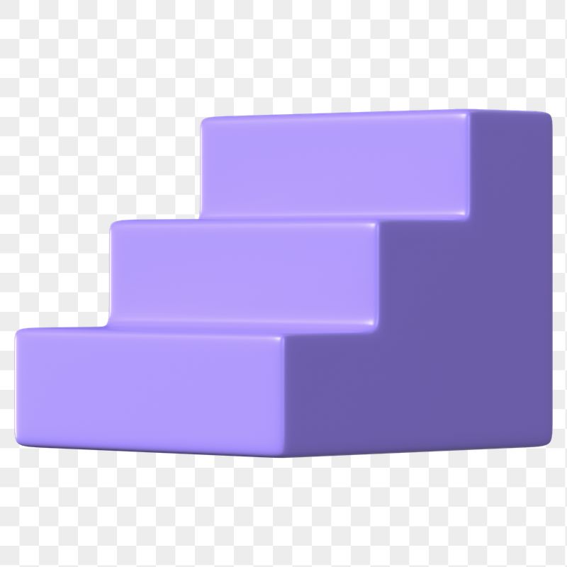 3D purple stairs png podium | Free PNG - rawpixel
