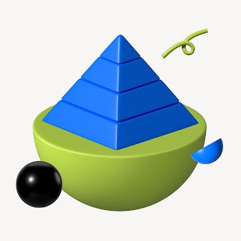 3D pyramid graph, business illustration | Free Photo - rawpixel
