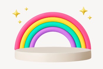 3D rainbow product backdrop illustration | Free Photo - rawpixel
