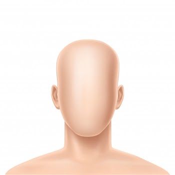 3d realistic faceless human model