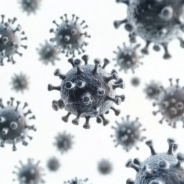 3D Render of Various Viruses on White Background 3D Render of Various Viruses on White Background