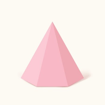 3D rendered hexagonal pyramid, geometric | Free Vector - rawpixel