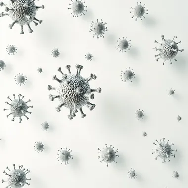 3D Rendering of Various Viruses on a Neutral Background 3D Rendering of Various Viruses on a Neutral Background