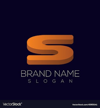 3d s letter logo design