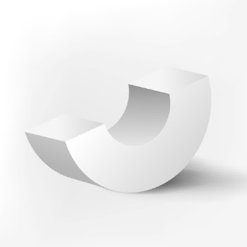 3D semicircle, geometrical shape in white | Free Vector - rawpixel