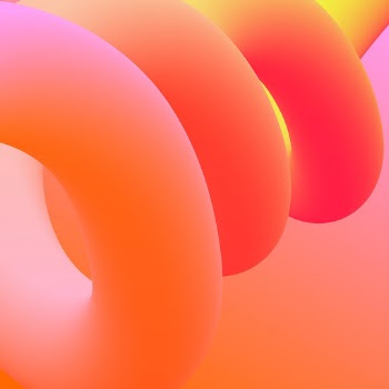 3D shapes background, orange abstract | Free Vector - rawpixel