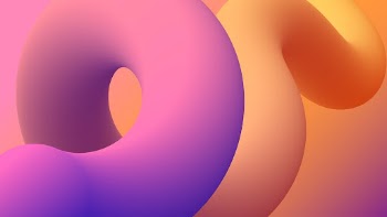 3D shapes computer wallpaper, pink | Free Vector - rawpixel