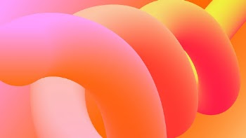 3D shapes HD wallpaper, orange | Free Vector - rawpixel