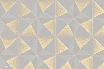 3D silver and gold paper craft pentahedron patterned background design.. | Free  transparent png - 2354585