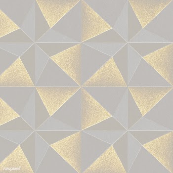 3D silver and gold paper craft pentahedron patterned background design.. | Free  transparent png - 2354587