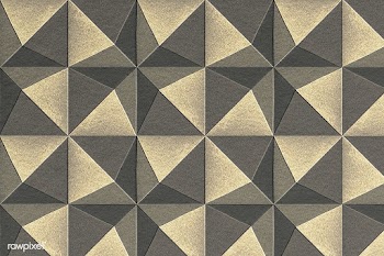 3D silver and gold paper craft pentahedron patterned background | Free  illustration - 2354612