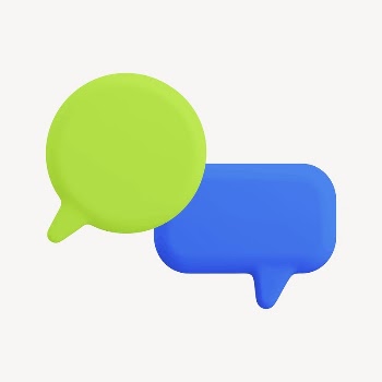 3D speech bubbles, communication graphic | Free Photo - rawpixel