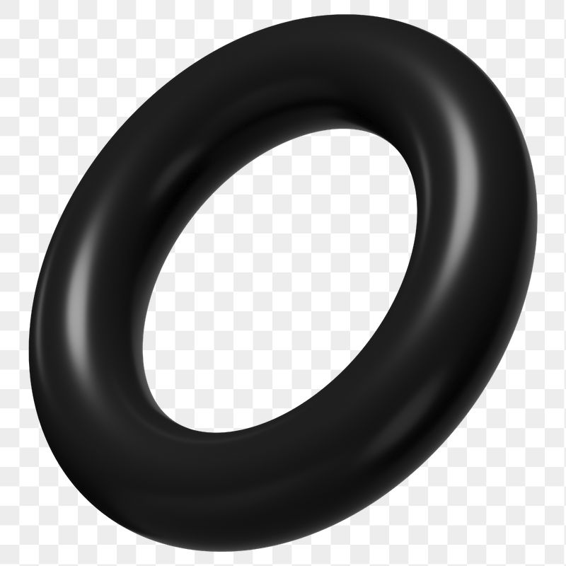 3D torus ring png shape | Free PNG - rawpixel