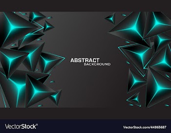 3d triangle blue background