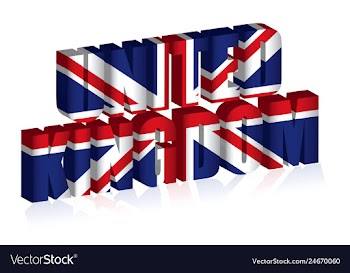 					3d uk text or background of united kingdom flag vector&nbsp;image														