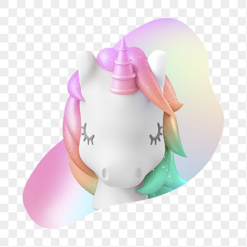 3D unicorn png, transparent background | Free PNG - rawpixel