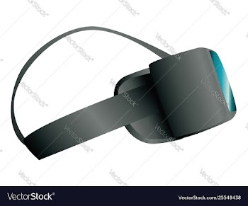 3d vr glasses vector image