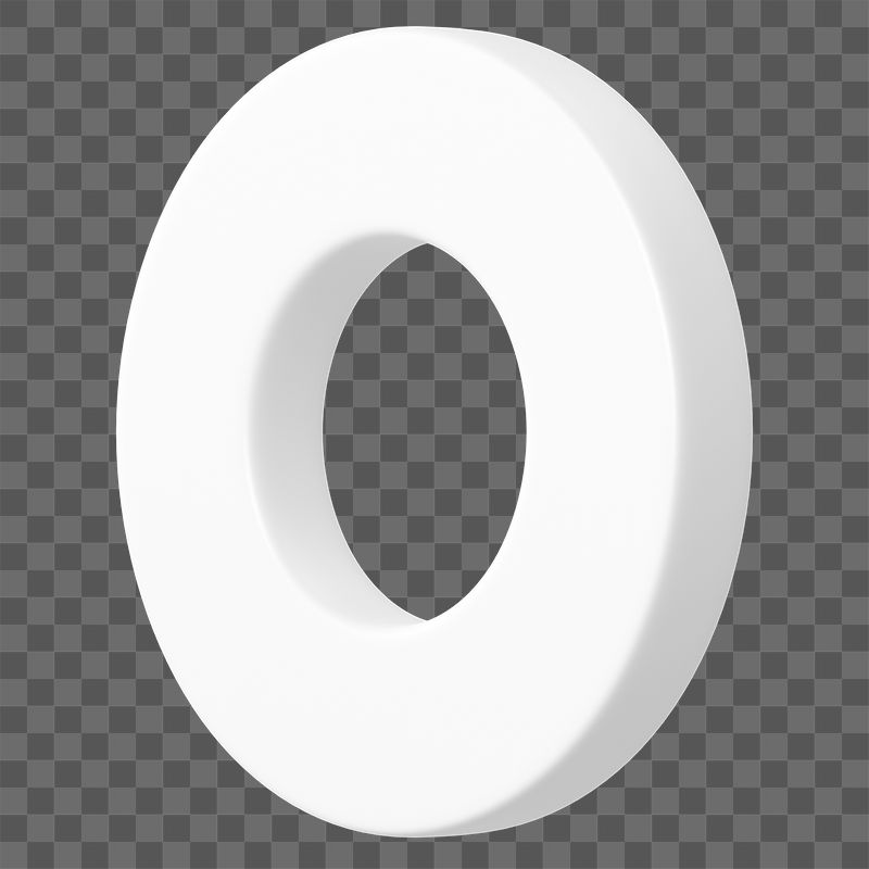 3D white annulus png, geometric | Free PNG - rawpixel