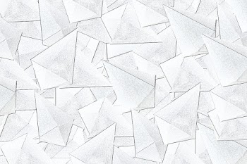 3D white asymmetric hexagonal bipyramid patterned background | Free  illustration - 2351241