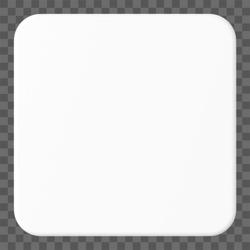 3D white badge png square | Free PNG - rawpixel