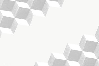 3D white paper craft cubic patterned background design element | Free  transparent png - 2356861