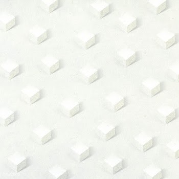 3D white paper craft cubic patterned background | Free  illustration - 2357584
