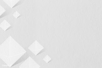 3D white paper craft pentahedron patterned background | Free  illustration - 2352107