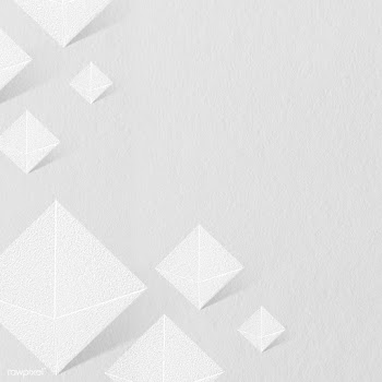 3D white paper craft pentahedron patterned background | Free  illustration - 2352111