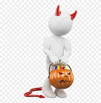 3d White People Halloween